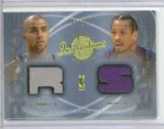 2001-02 Upper Deck Inspirations #139 Allen Iverson JSY/Tony Parker JSY RC