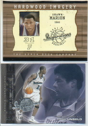 2001-02 Upper Deck Inspirations Hardwood Imagery #SH Shawn Marion