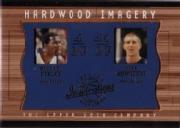 2001-02 Upper Deck Inspirations Hardwood Imagery Combo #MF/DN Michael Finley/Dirk Nowitzki