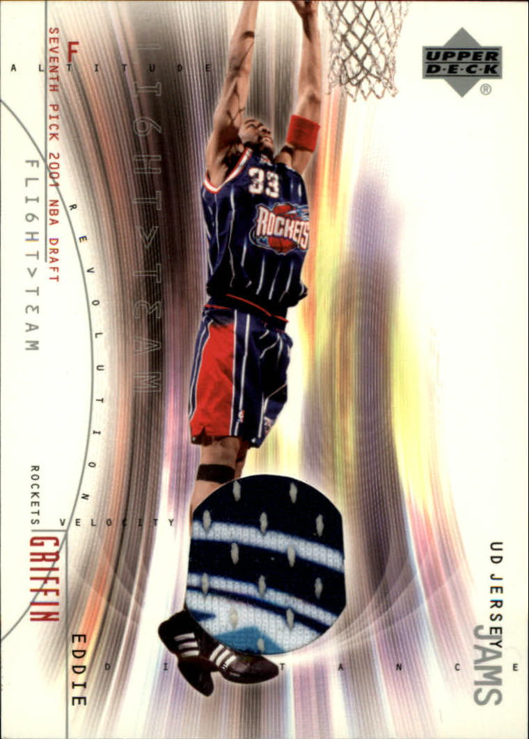 2001-02 Upper Deck Flight Team UD Jersey Jams #EGJ Eddie Griffin