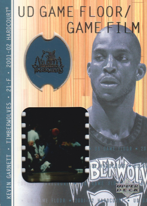 2001-02 Upper Deck Hardcourt UD Game Film/Floor #KGF Kevin Garnett
