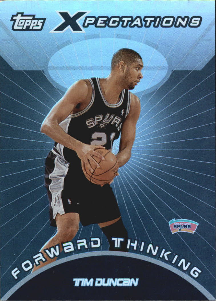 2001-02 Topps Xpectations Forward Thinking #FT4 Tim Duncan