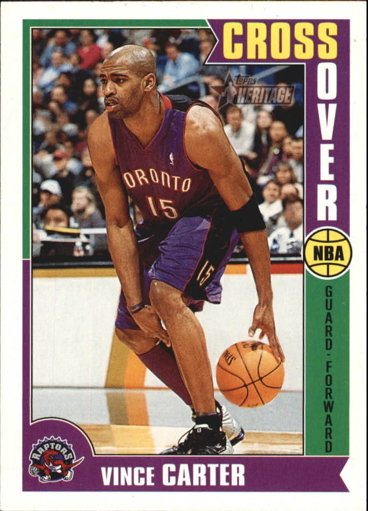 2001-02 Topps Heritage Crossover #3 Vince Carter