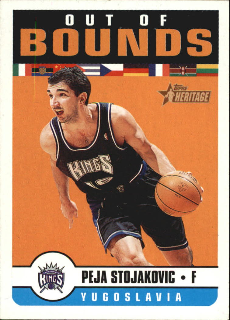 2001-02 Topps Heritage Out of Bounds #2 Peja Stojakovic