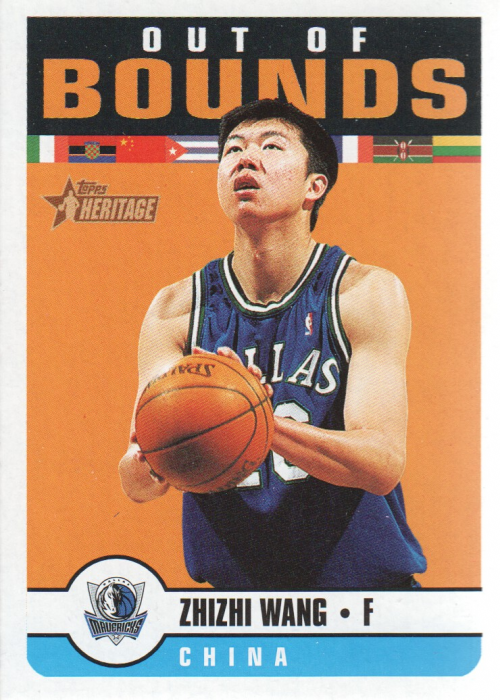 2001-02 Topps Heritage Out of Bounds #3 Wang ZhiZhi