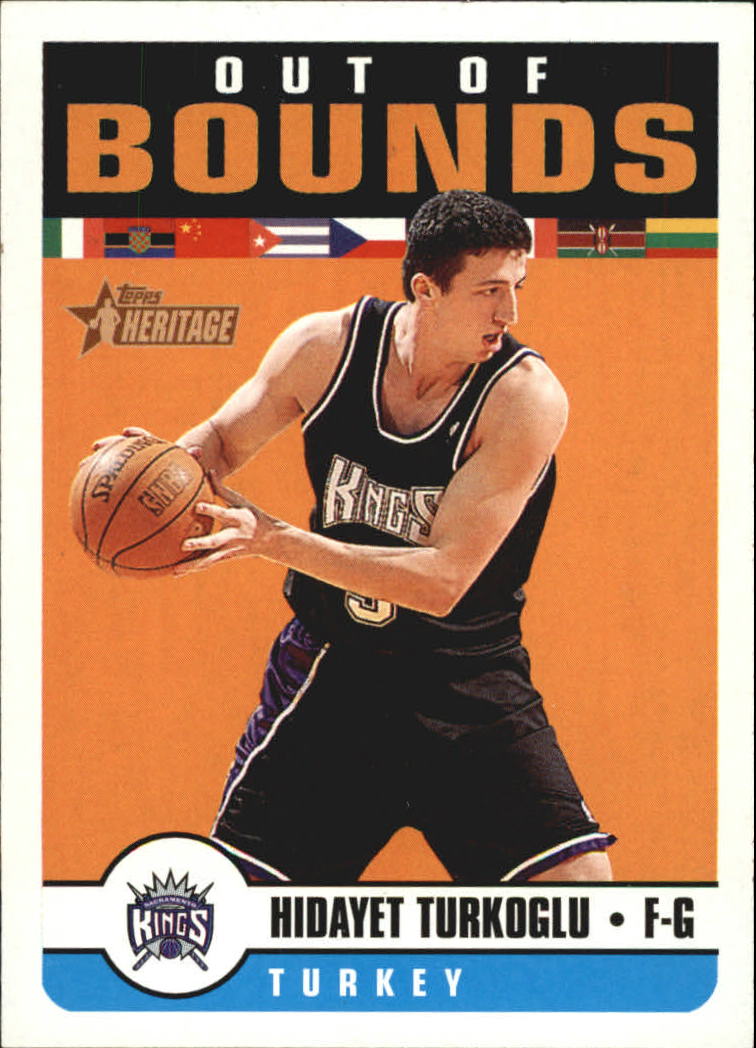 2001-02 Topps Heritage Out of Bounds #6 Hedo Turkoglu