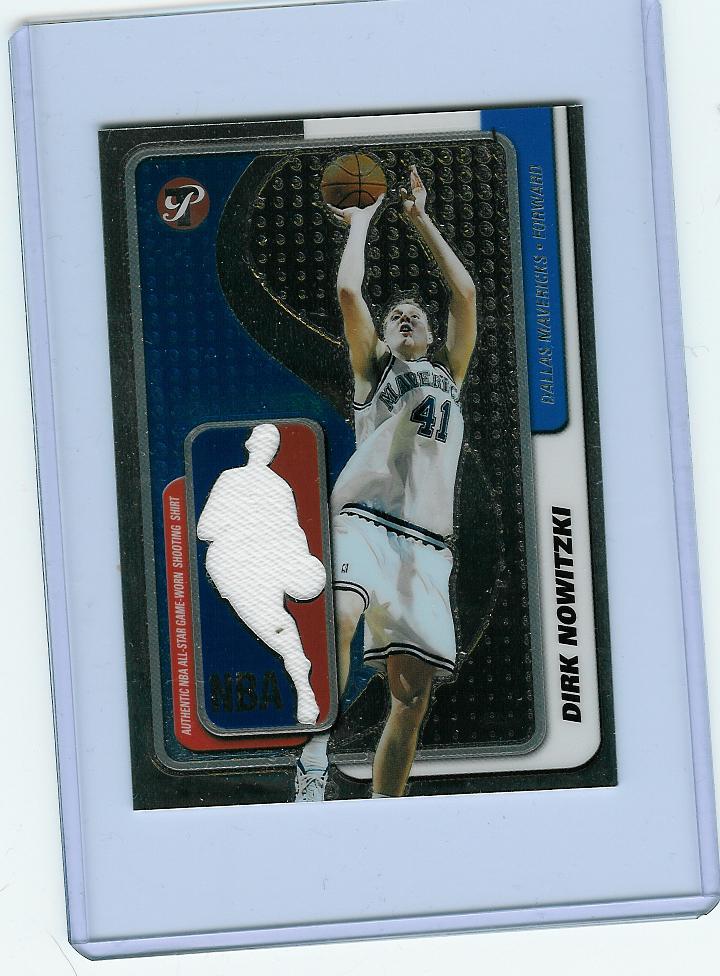 2001-02 Topps Pristine Oversized Relics #BLDN Dirk Nowitzki