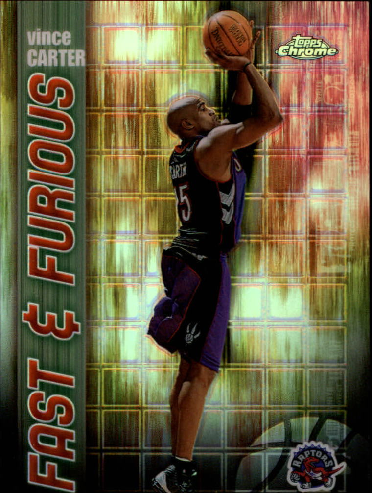 2001-02 Topps Chrome Fast and Furious Refractors #FF4 Vince Carter