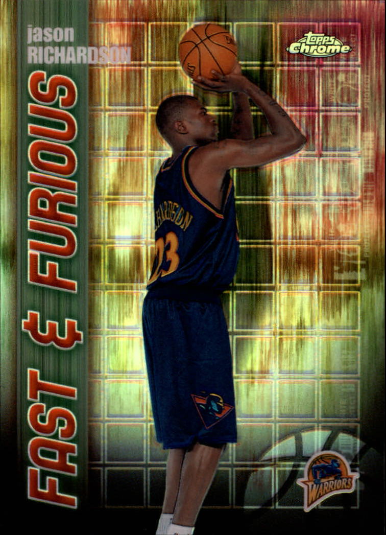 2001-02 Topps Chrome Fast and Furious Refractors #FF14 Jason Richardson
