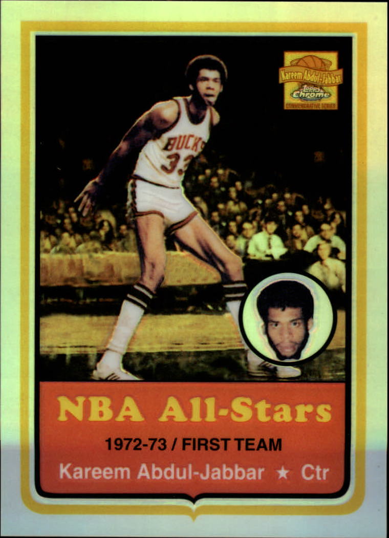 2001-02 Topps Chrome Kareem Abdul-Jabbar Reprints Refractors #5 Kareem Abdul-Jabbar