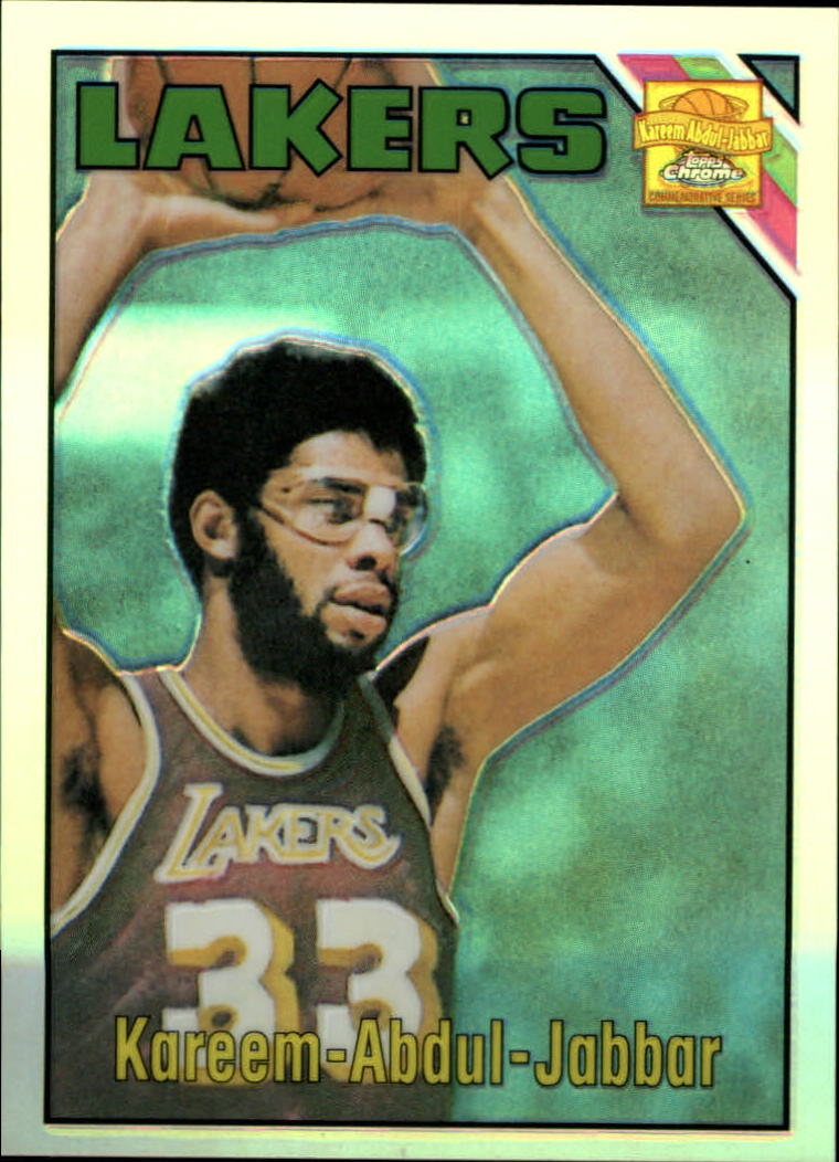2001-02 Topps Chrome Kareem Abdul-Jabbar Reprints Refractors #7 Kareem Abdul-Jabbar