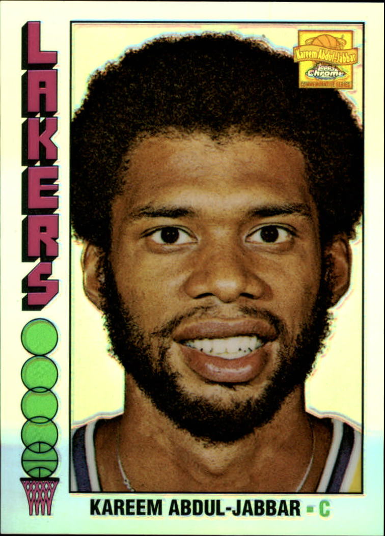 2001-02 Topps Chrome Kareem Abdul-Jabbar Reprints Refractors #8 Kareem Abdul-Jabbar