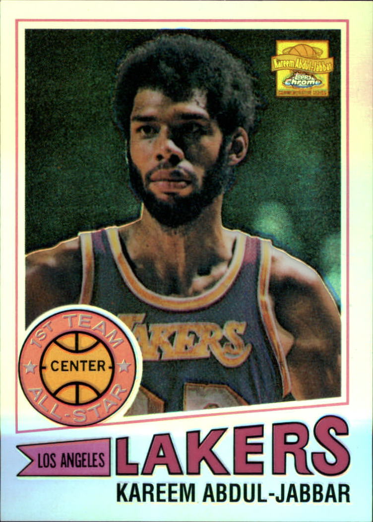 2001-02 Topps Chrome Kareem Abdul-Jabbar Reprints Refractors #9 Kareem Abdul-Jabbar