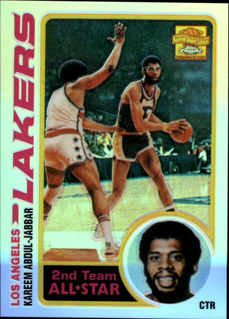 2001-02 Topps Chrome Kareem Abdul-Jabbar Reprints Refractors #10 Kareem Abdul-Jabbar