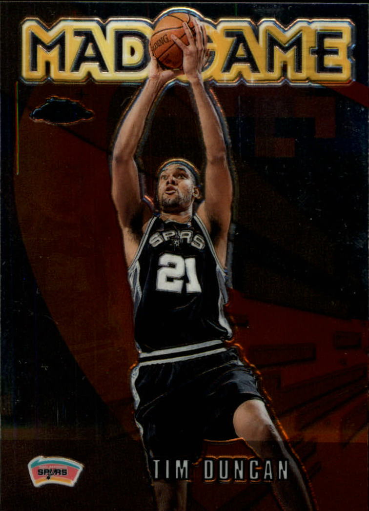 2001-02 Topps Chrome Mad Game #MG3 Tim Duncan