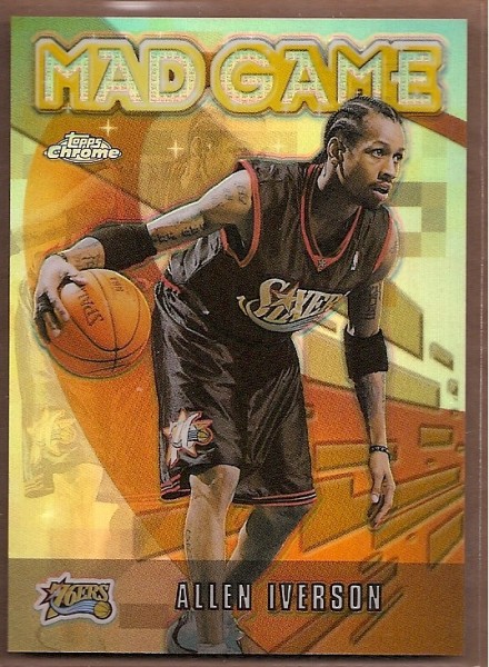 2001-02 Topps Chrome Mad Game Refractors #MG1 Allen Iverson