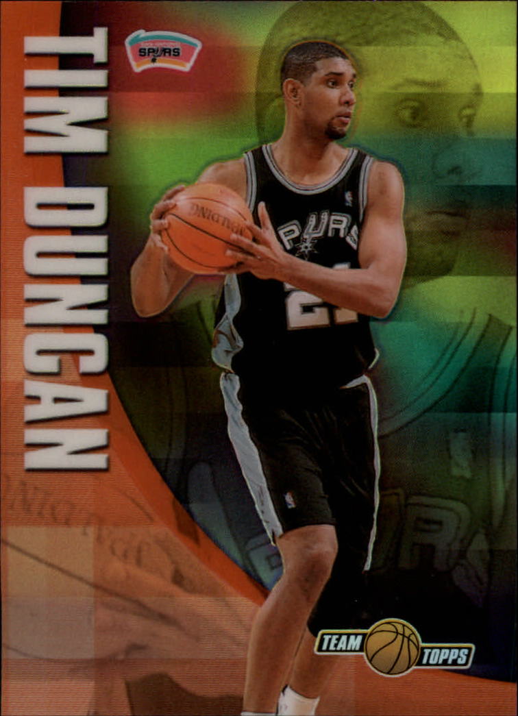 2001-02 Topps Chrome Team Topps Refractors #TT2 Tim Duncan