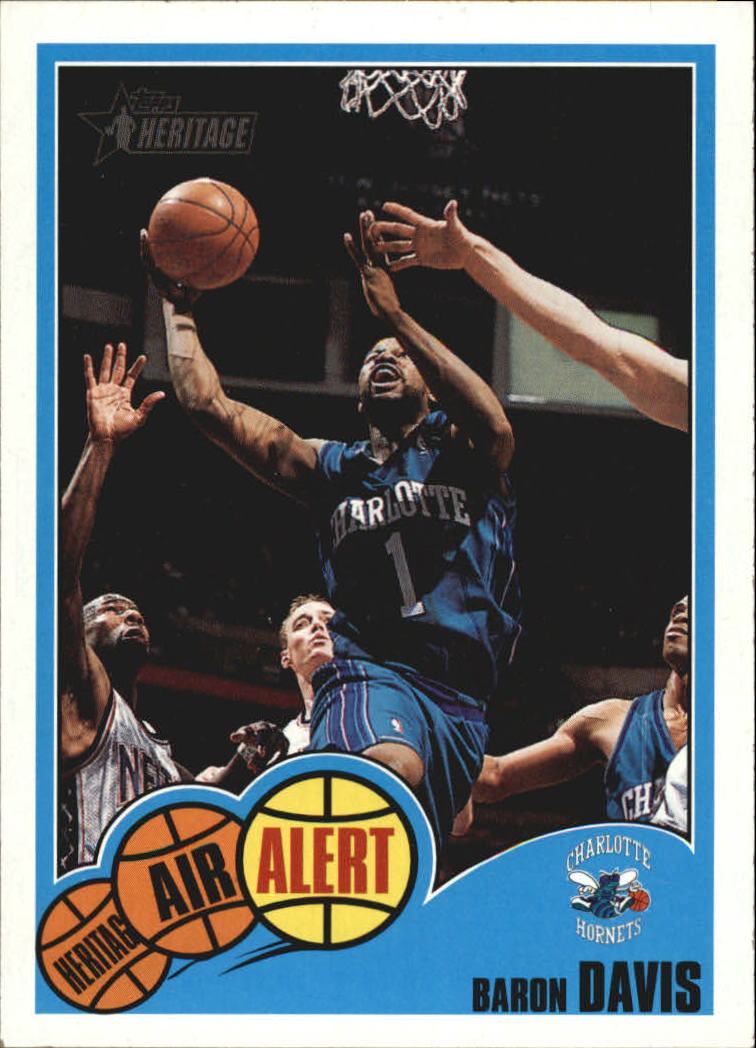 2001-02 Topps Heritage Air Alert #8 Baron Davis