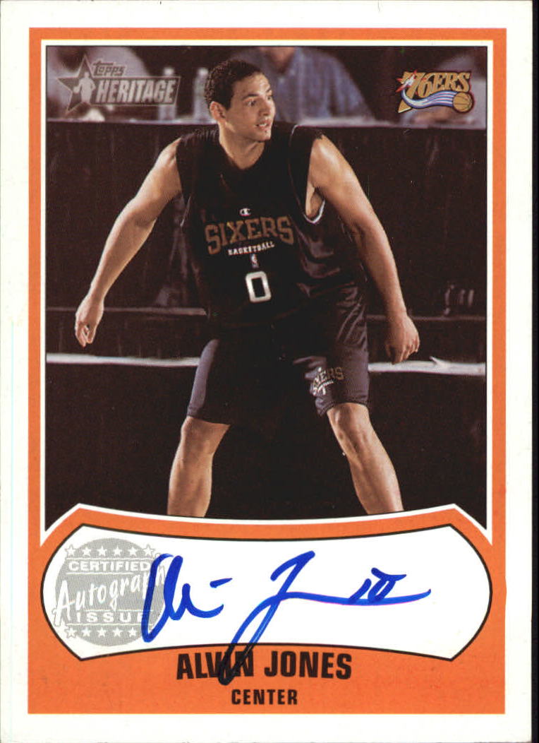 2001-02 Topps Heritage Autographs #2 Alvin Jones