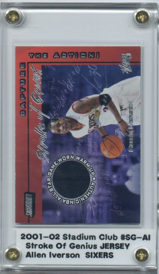 2001-02 Stadium Club Stroke of Genius #SGAI Allen Iverson