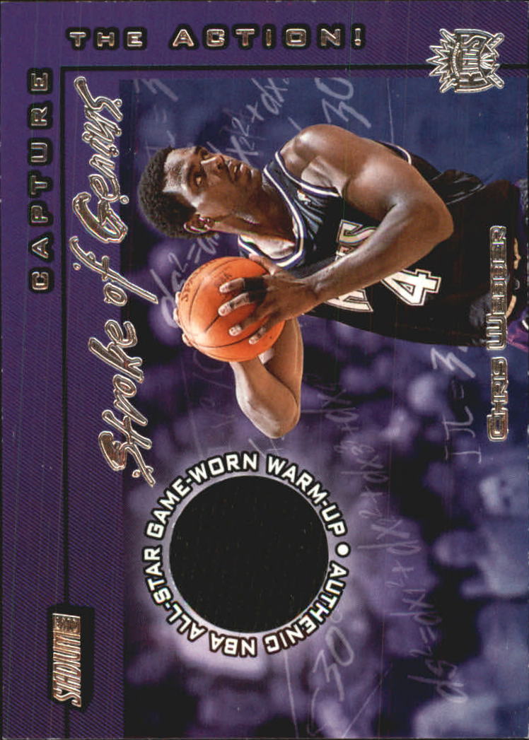 2001-02 Stadium Club Stroke of Genius #SGCW Chris Webber
