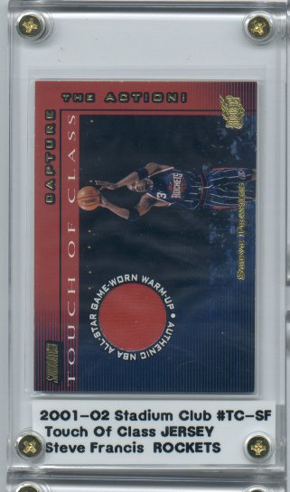 2001-02 Stadium Club Touch of Class #TCSF Steve Francis