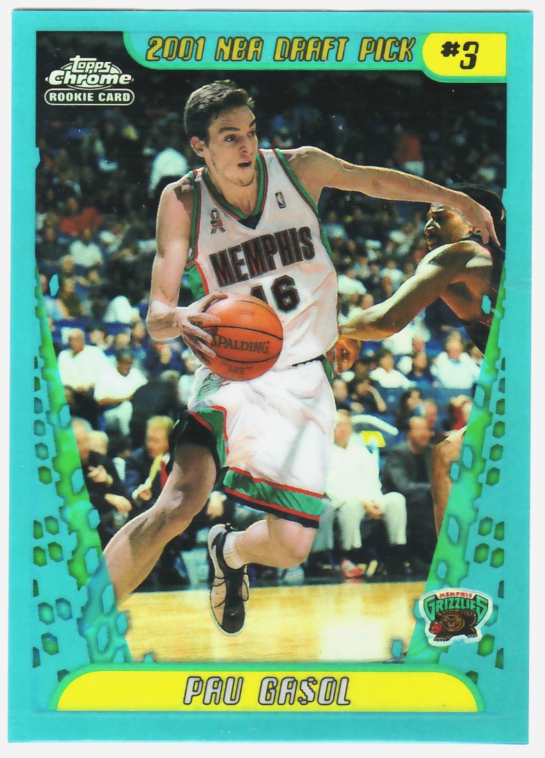 2001-02 Topps Chrome Refractors #131 Pau Gasol