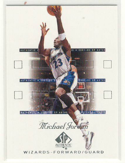 2001-02 SP Authentic #90 Michael Jordan