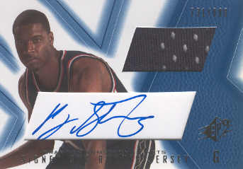 2001-02 SPx #95A Brandon Armstrong JSY AU RC