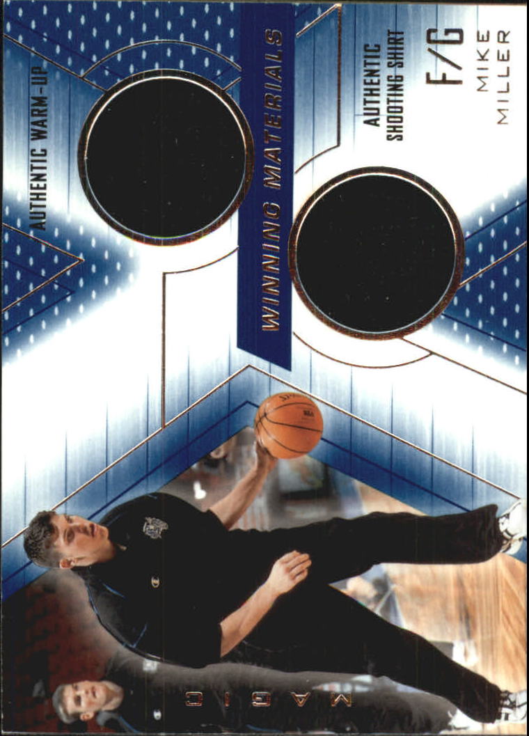 2001-02 SPx Winning Materials #MM Mike Miller WU/Shirt