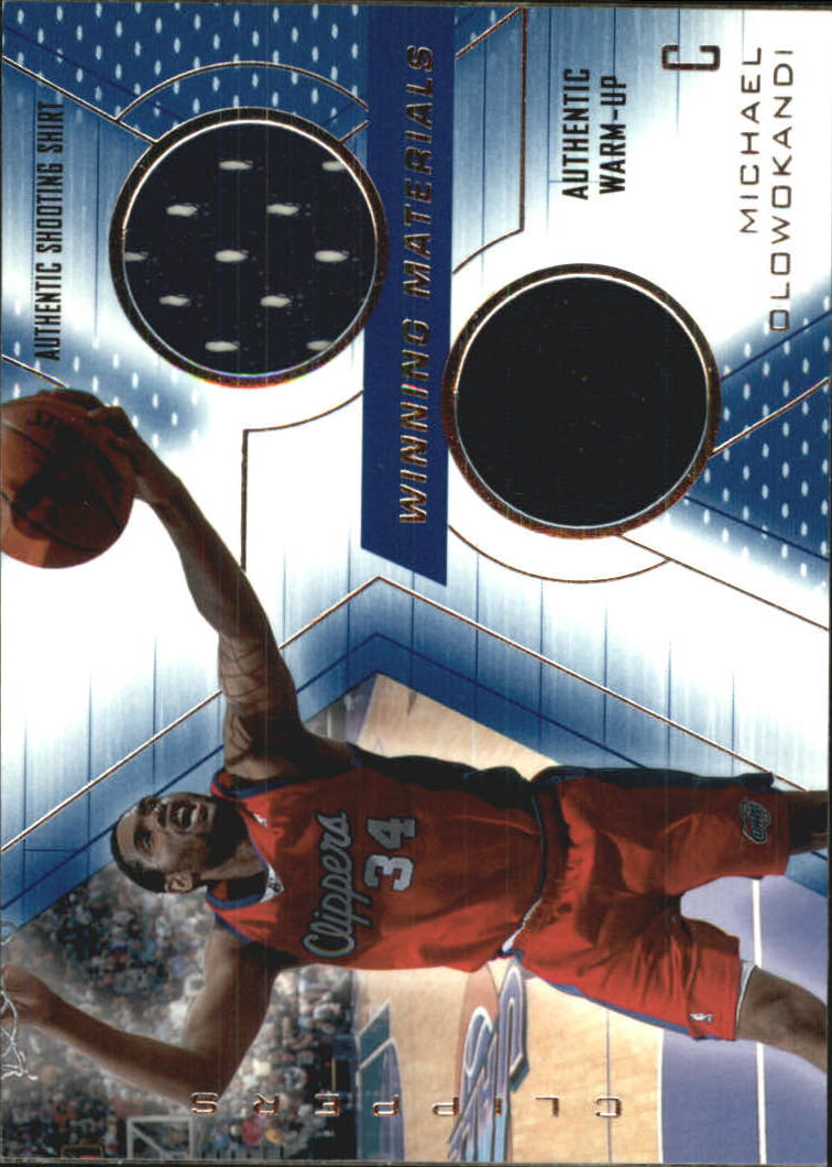 2001-02 SPx Winning Materials #MO Michael Olowokandi Shirt/WU
