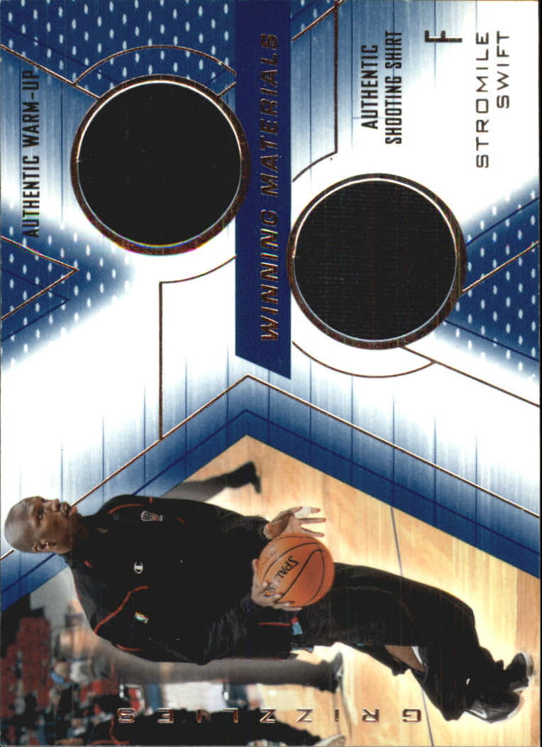 2001-02 SPx Winning Materials #SS Stromile Swift WU/Shirt
