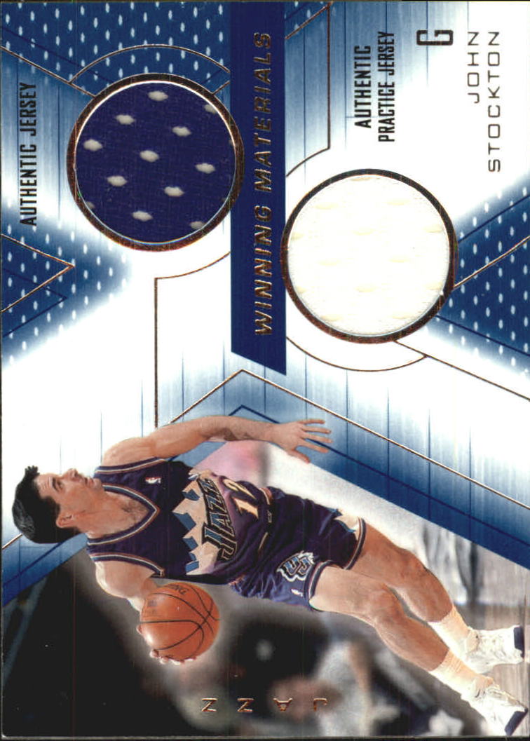 2001-02 SPx Winning Materials #ST John Stockton JSY/Pr.JSY