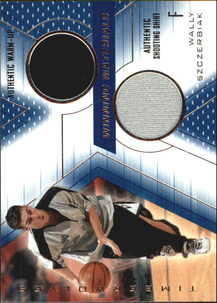 2001-02 SPx Winning Materials #WS Wally Szczerbiak WU/Shirt