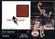 2001-02 Fleer Shoebox Sole of the Game Ball #8 Dirk Nowitzki