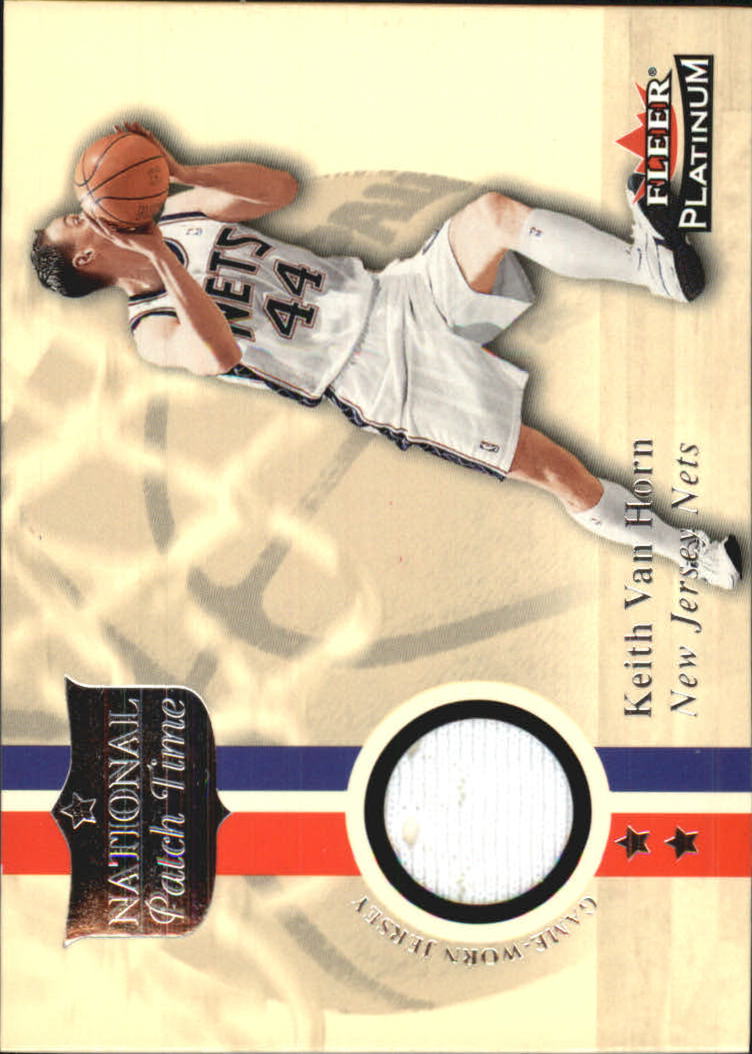 2001-02 Fleer Platinum National Patch Time #7 Keith Van Horn