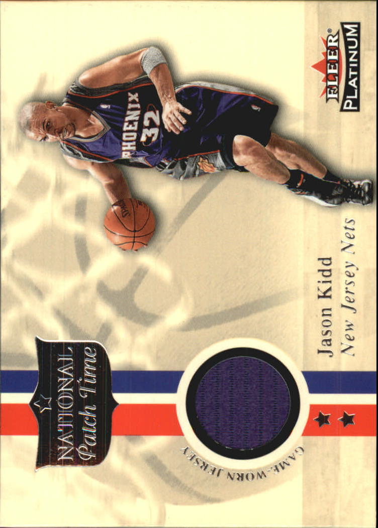2001-02 Fleer Platinum National Patch Time #12 Jason Kidd