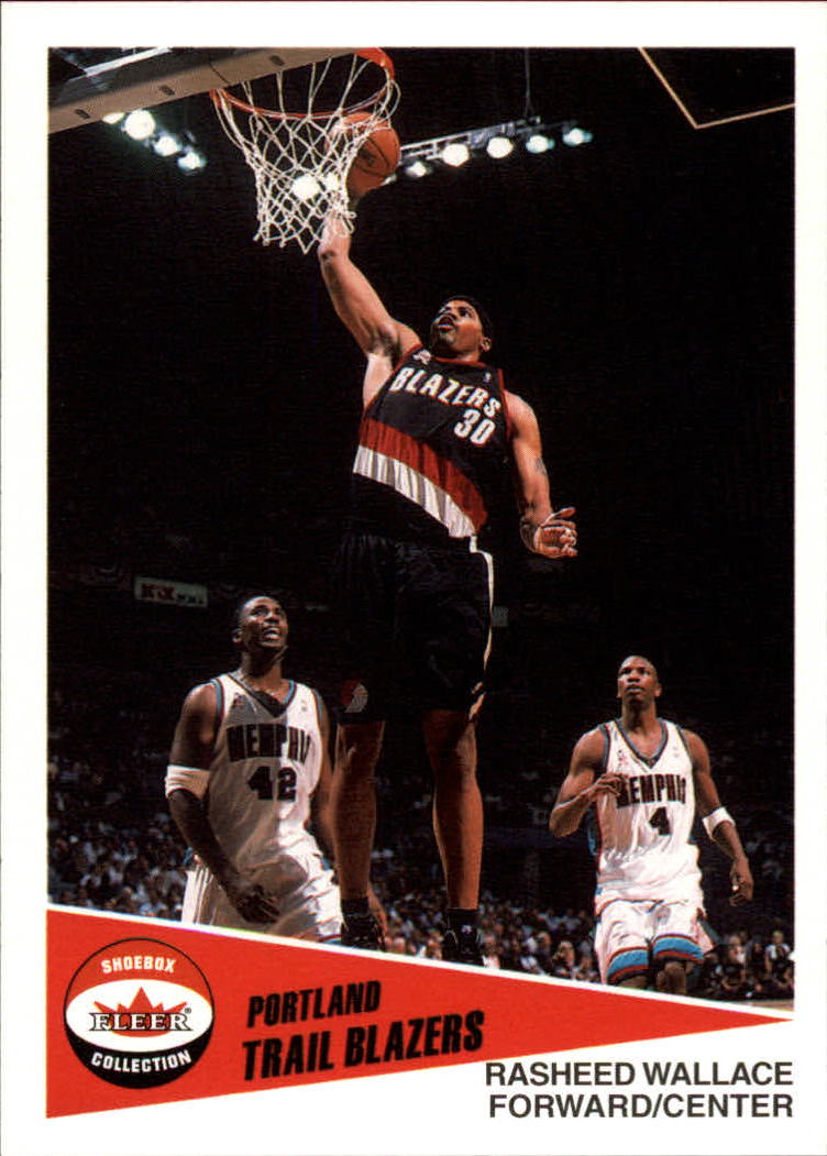 2001-02 Fleer Shoebox #78 Rasheed Wallace