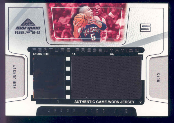 2001-02 Fleer Marquee Feature Presentation Film/Jerseys #3 Jason Kidd