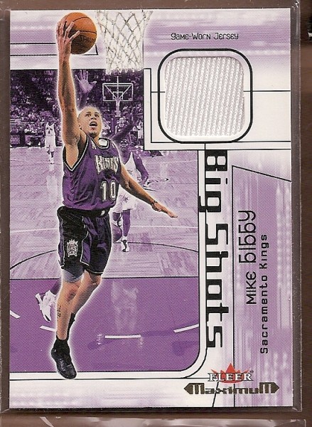 2001-02 Fleer Maximum Big Shots Jerseys #5 Mike Bibby