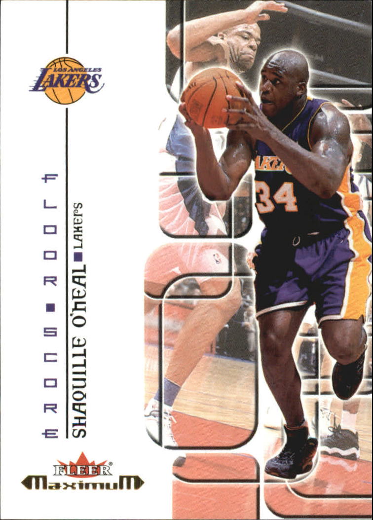 2001-02 Fleer Maximum Floor Score #11 Shaquille O'Neal