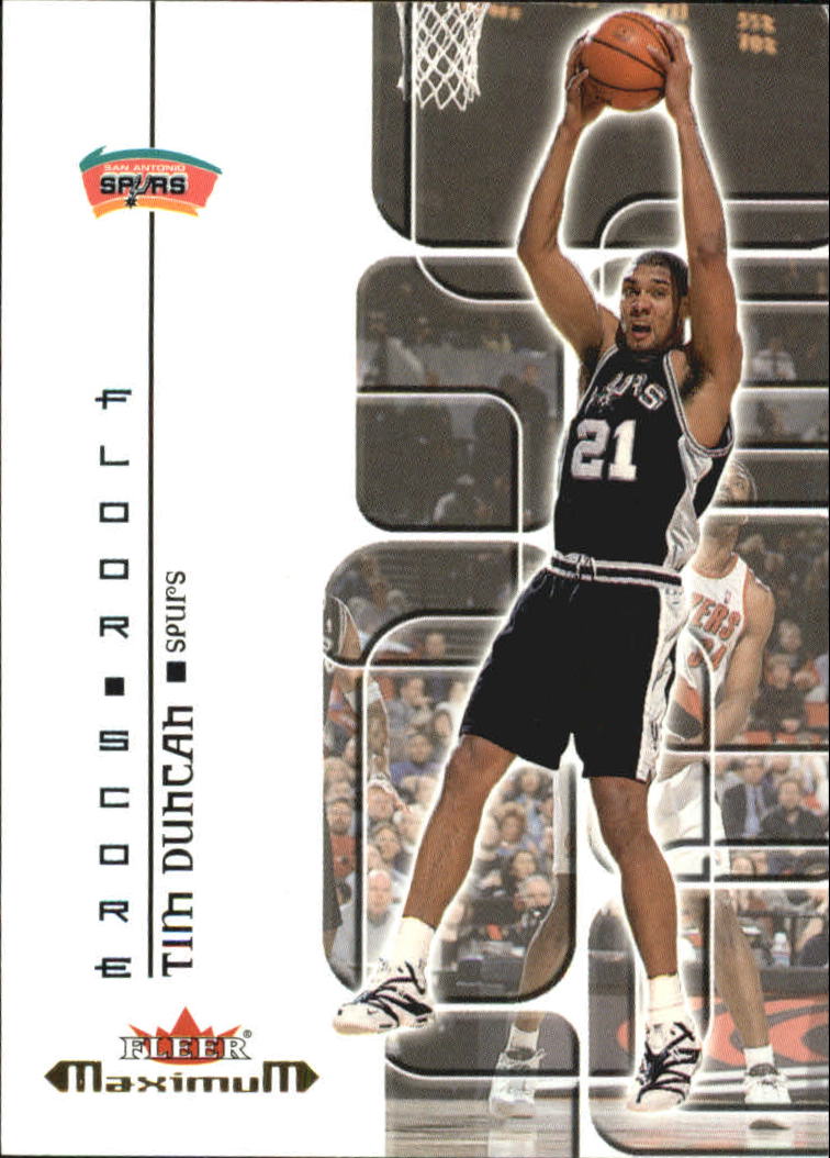 2001-02 Fleer Maximum Floor Score #15 Tim Duncan