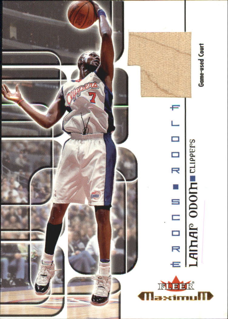 2001-02 Fleer Maximum Floor Score Court #2 Lamar Odom