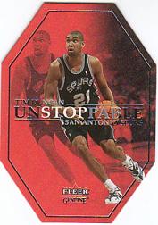 2001-02 Fleer Genuine Unstoppable #US5 Tim Duncan