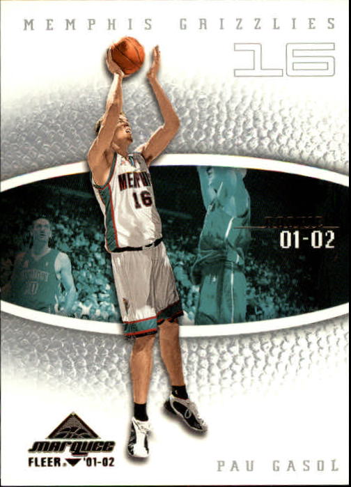 2001-02 Fleer Marquee #108 Pau Gasol RC