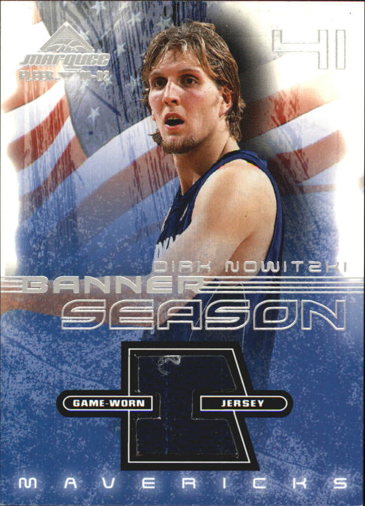 2001-02 Fleer Marquee Banner Season Memorabilia #DN Dirk Nowitzki