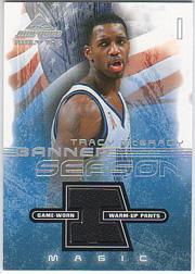 2001-02 Fleer Marquee Banner Season Memorabilia #TM Tracy McGrady