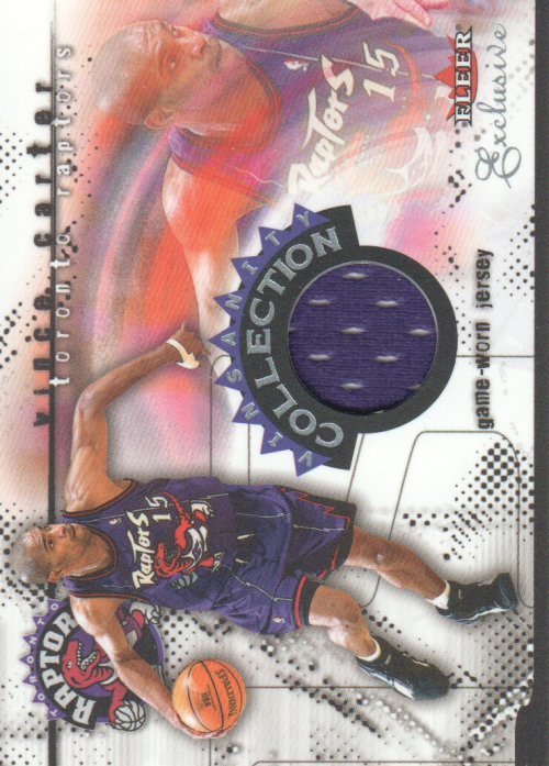 2001-02 Fleer Exclusive Vinsanity Collection #4 Vince Carter JSY