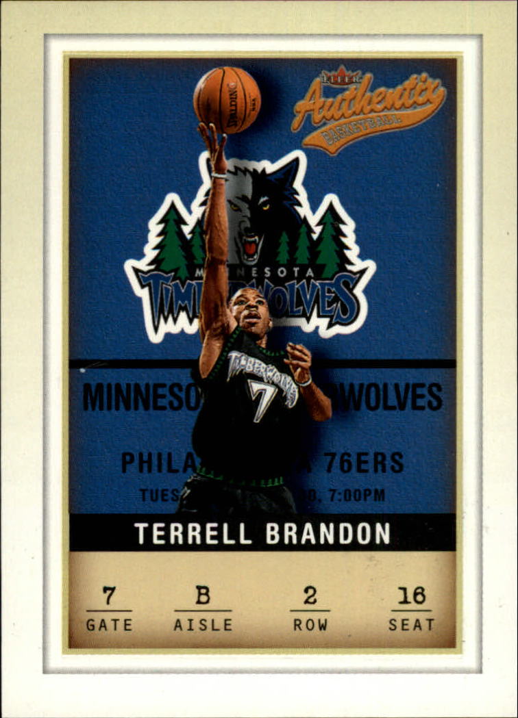 2001-02 Fleer Authentix #2 Terrell Brandon