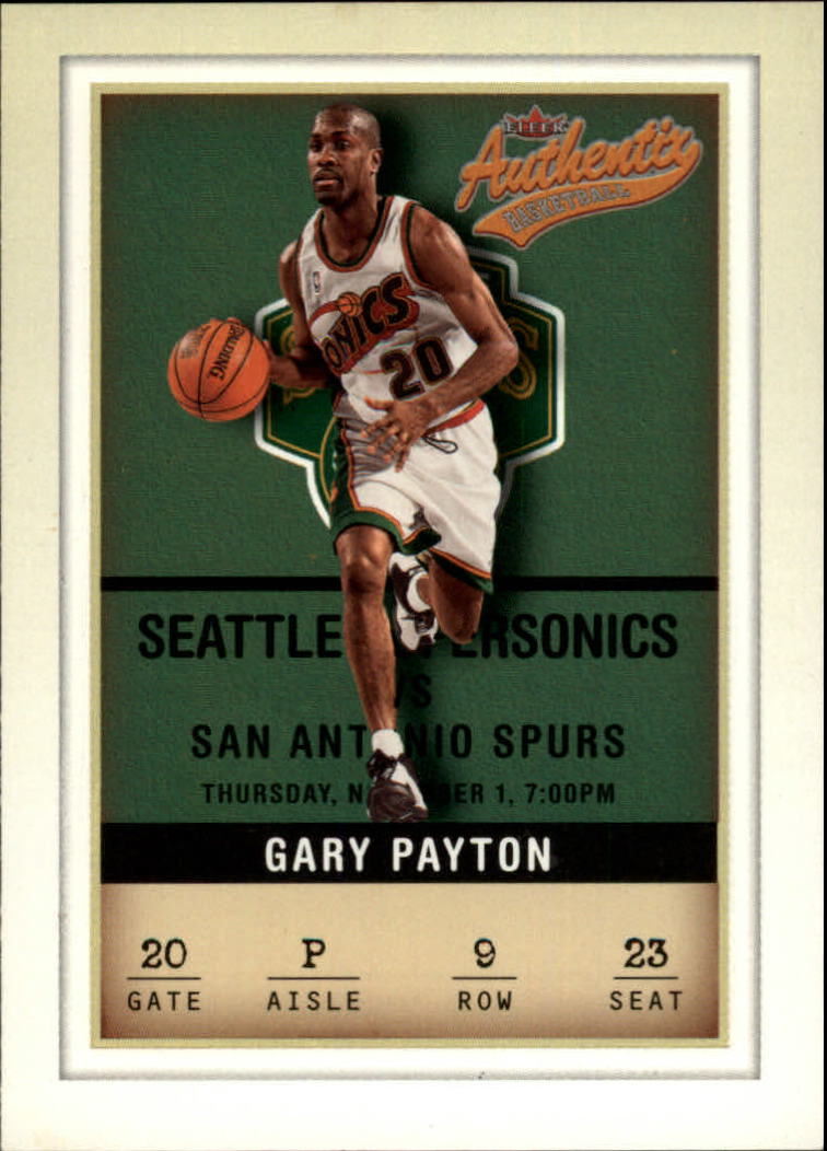 2001-02 Fleer Authentix #9 Gary Payton